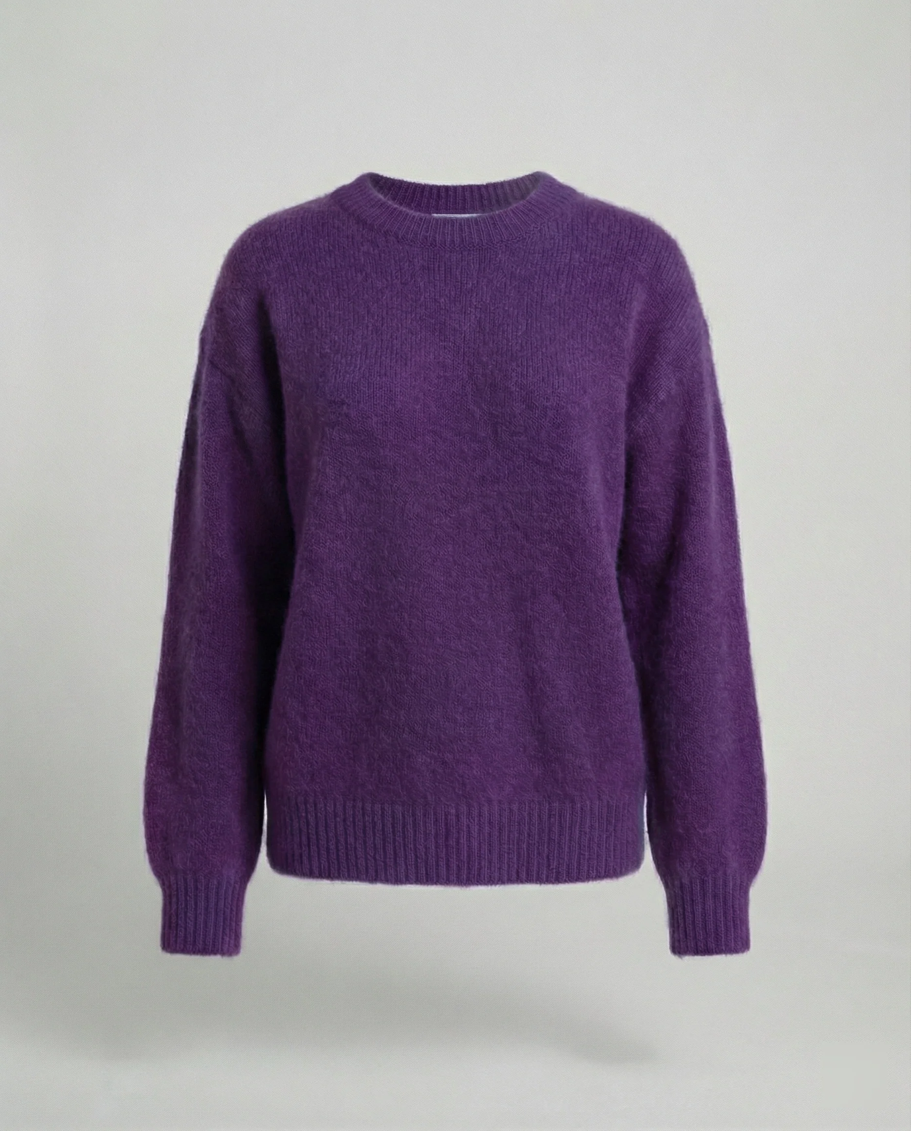 Damen Strickpullover aus weichem Kaninchenhaar-Mix Oversize - Image 11