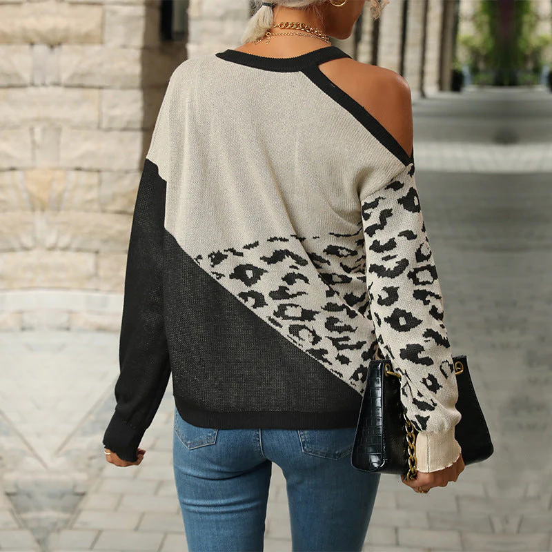 Damen Strickpullover mit Verspieltem Leo-Muster und Lässigem Schnitt Heidi-Mode - Image 4