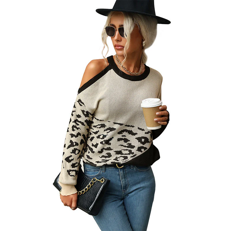 Damen Strickpullover mit Verspieltem Leo-Muster und Lässigem Schnitt Heidi-Mode - Image 5