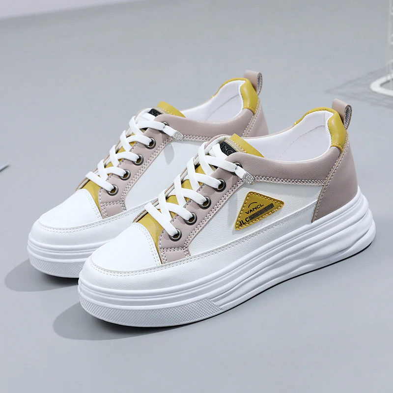 Damen stylische Plateau-Sneaker mit atmungsaktivem Obermaterial und rutschfester Sohle Heidi Mode - Image 8