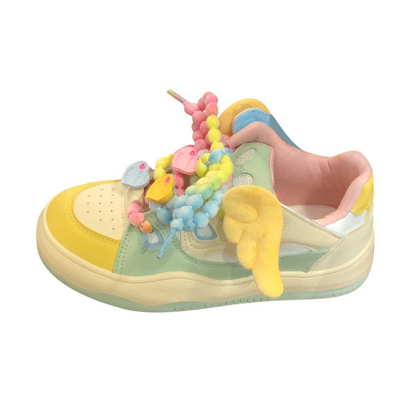 Damen Stylische Sneakers mit verspielten Applikationen und farbenfrohen Details Heidi Mode - Image 5