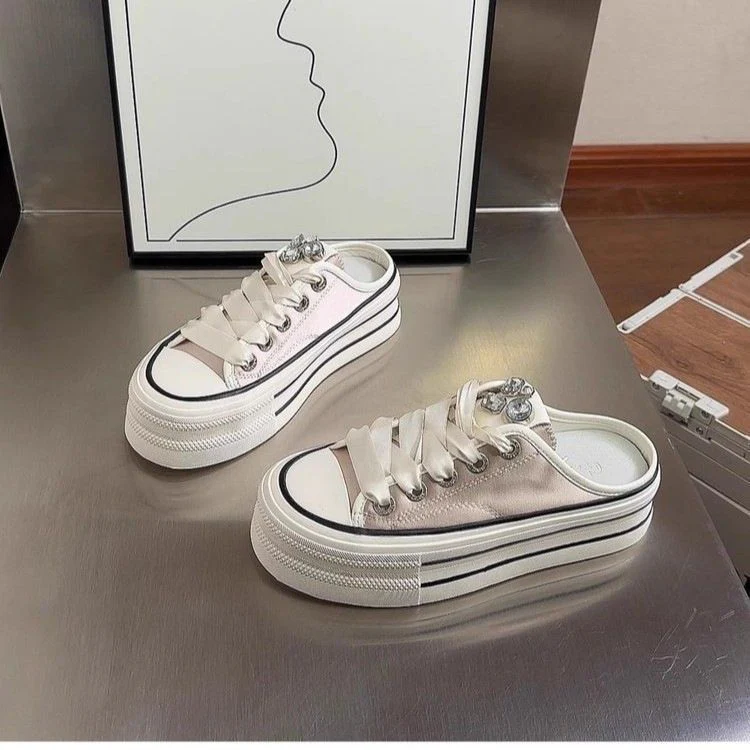 Damen Stylish Plattform-Sneaker mit satiniertem Obermaterial Heidi Mode - Image 2