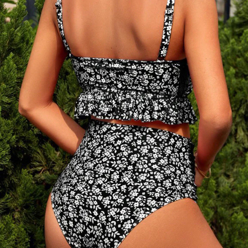 Heidi-Mode | Damen Tankini-Set mit Verspielter Raffung und Hohem Beinausschnitt - Image 4