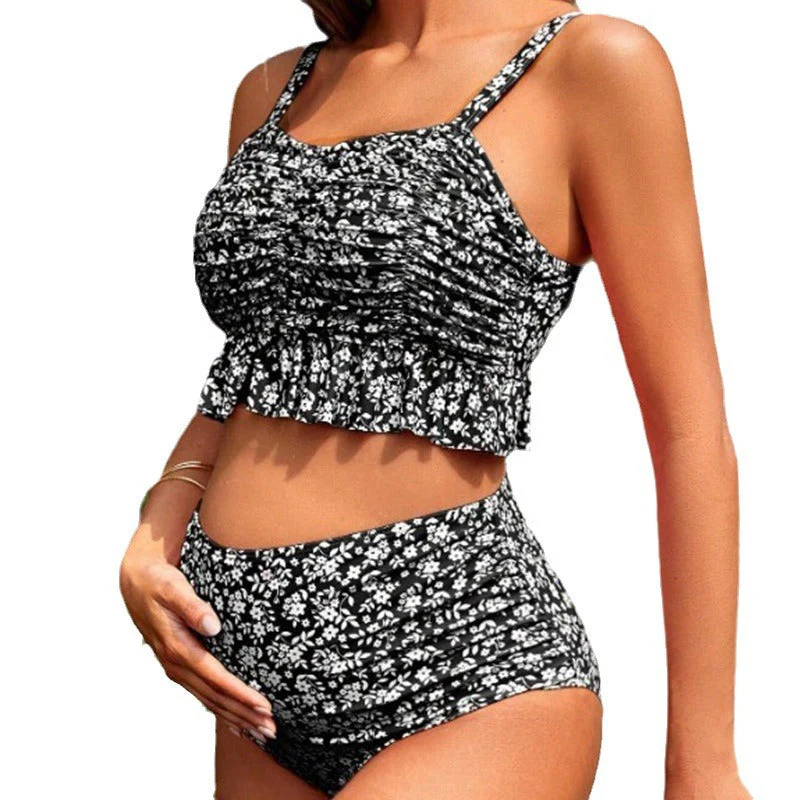 Heidi-Mode | Damen Tankini-Set mit Verspielter Raffung und Hohem Beinausschnitt - Image 5