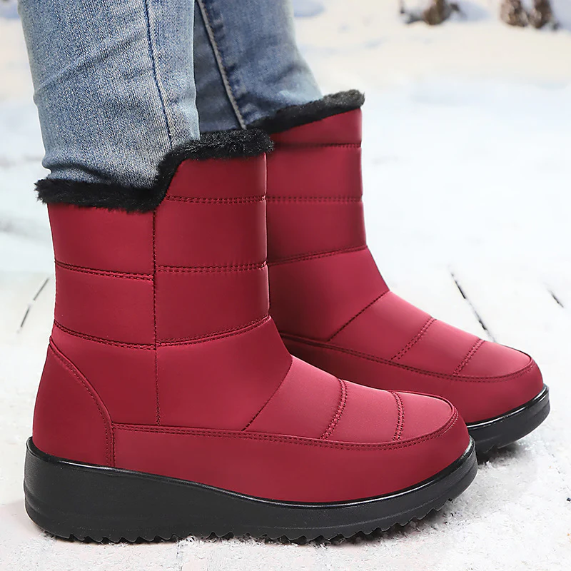 Damen Thermo-Winterstiefel mit rutschfester Sohle und isolierendem Innenfutter Heidi Mode