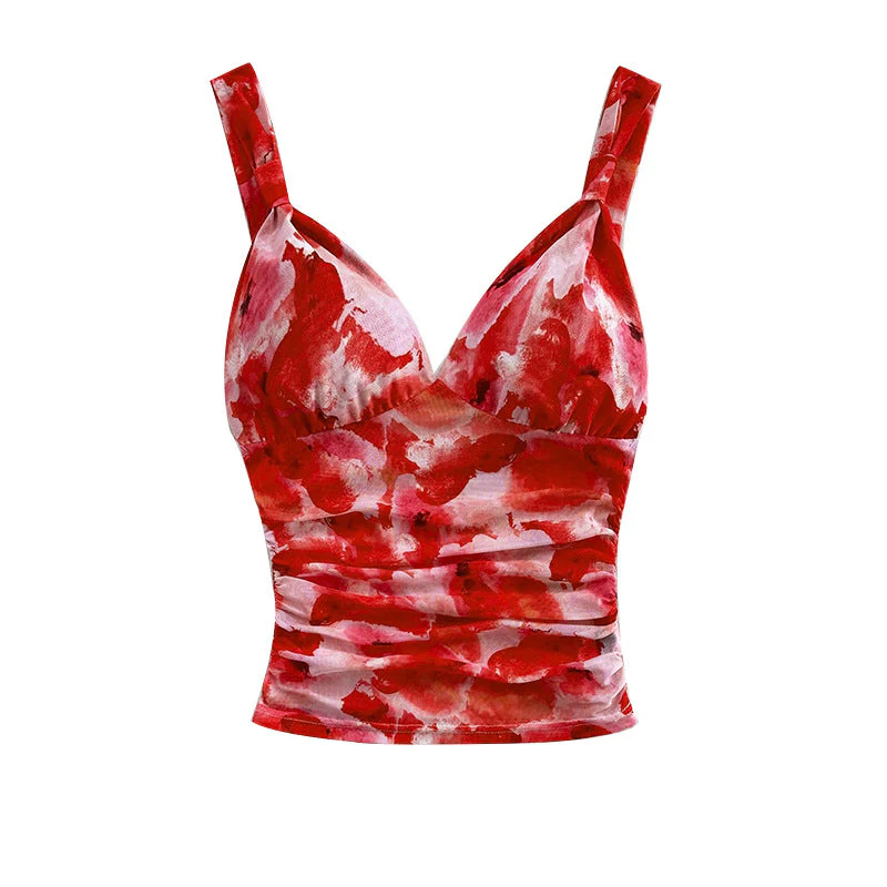 Damen Top mit Verändertem V-Ausschnitt und Raffiniertem Drapierungseffekt Heidi-Mode - Image 5