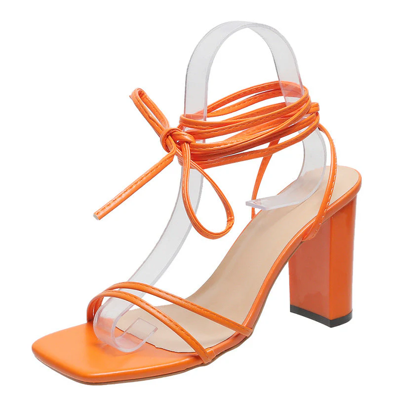 Damen Transparente High-Heel Sandalen mit Modischem Schleifen-Design Heidi-Mode - Image 5