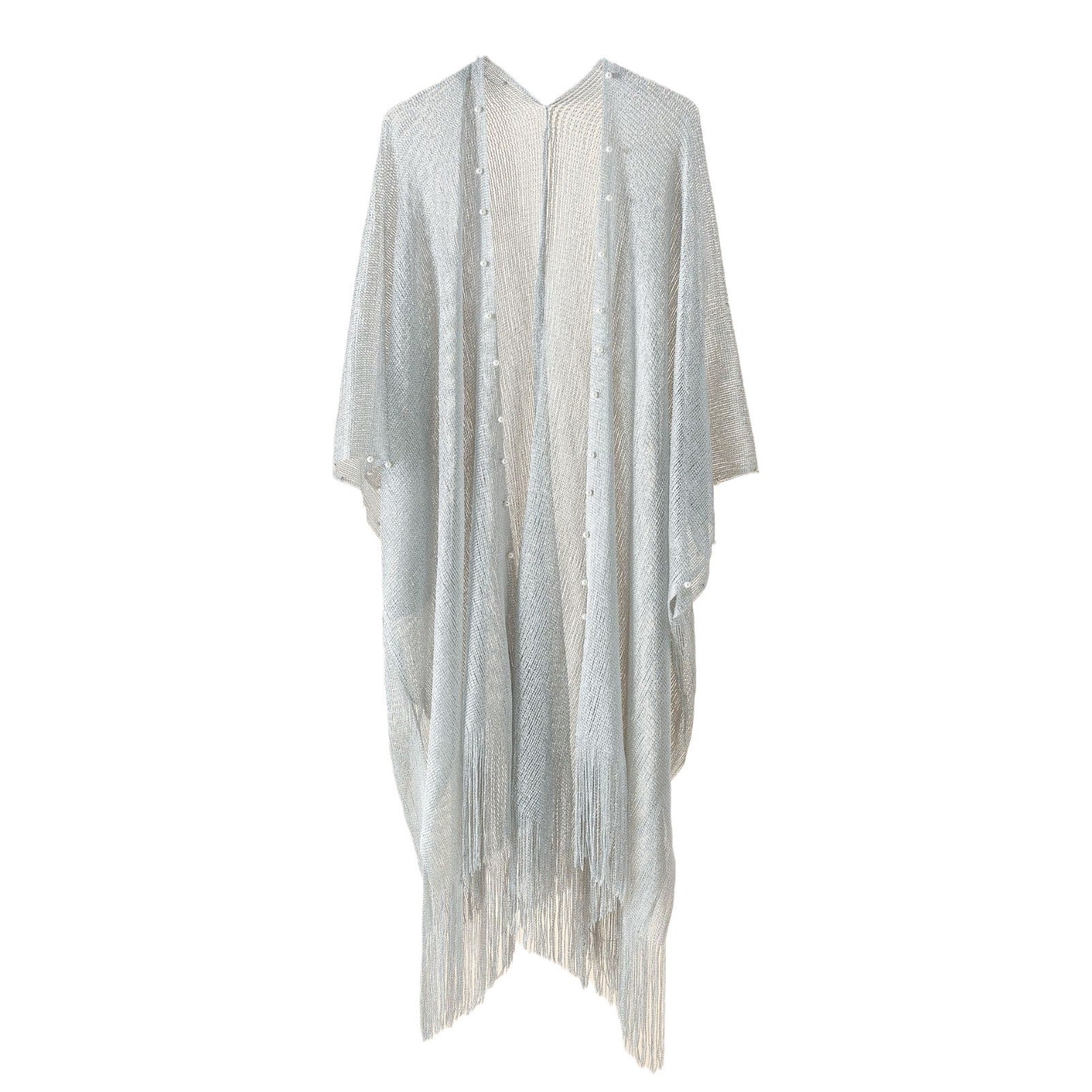 Damen Transparenter Kaftan mit Fransigen Kanten und Elegantem Design Heidi-Mode - Image 5
