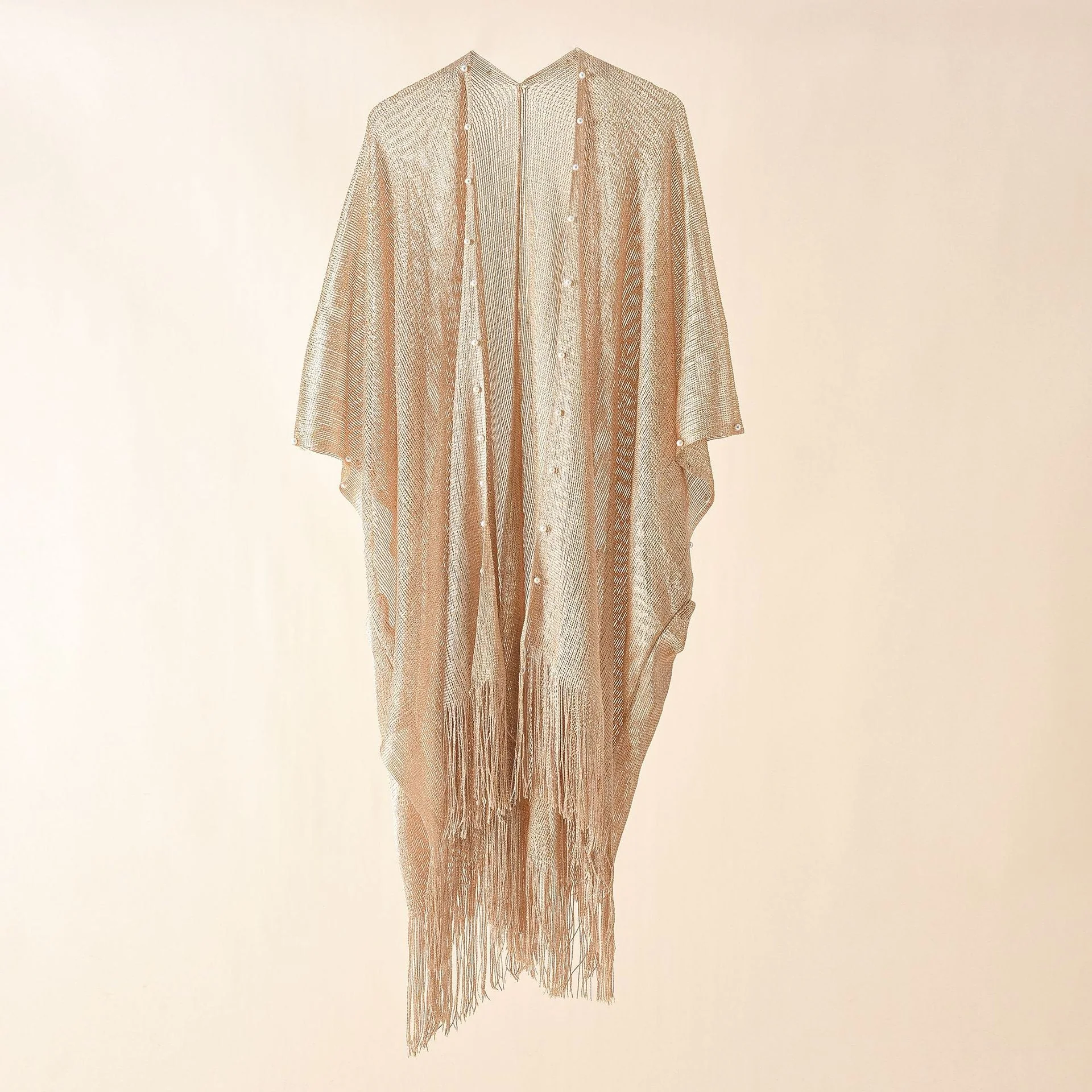 Damen Transparenter Kaftan mit Fransigen Kanten und Elegantem Design Heidi-Mode - Image 6