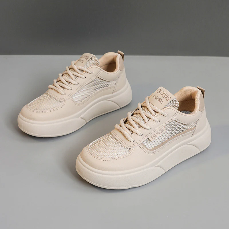 Damen Trend-Sneaker mit atmungsaktivem Mesh-Obermaterial und dämpfender Laufsohle Heidi Mode - Image 6