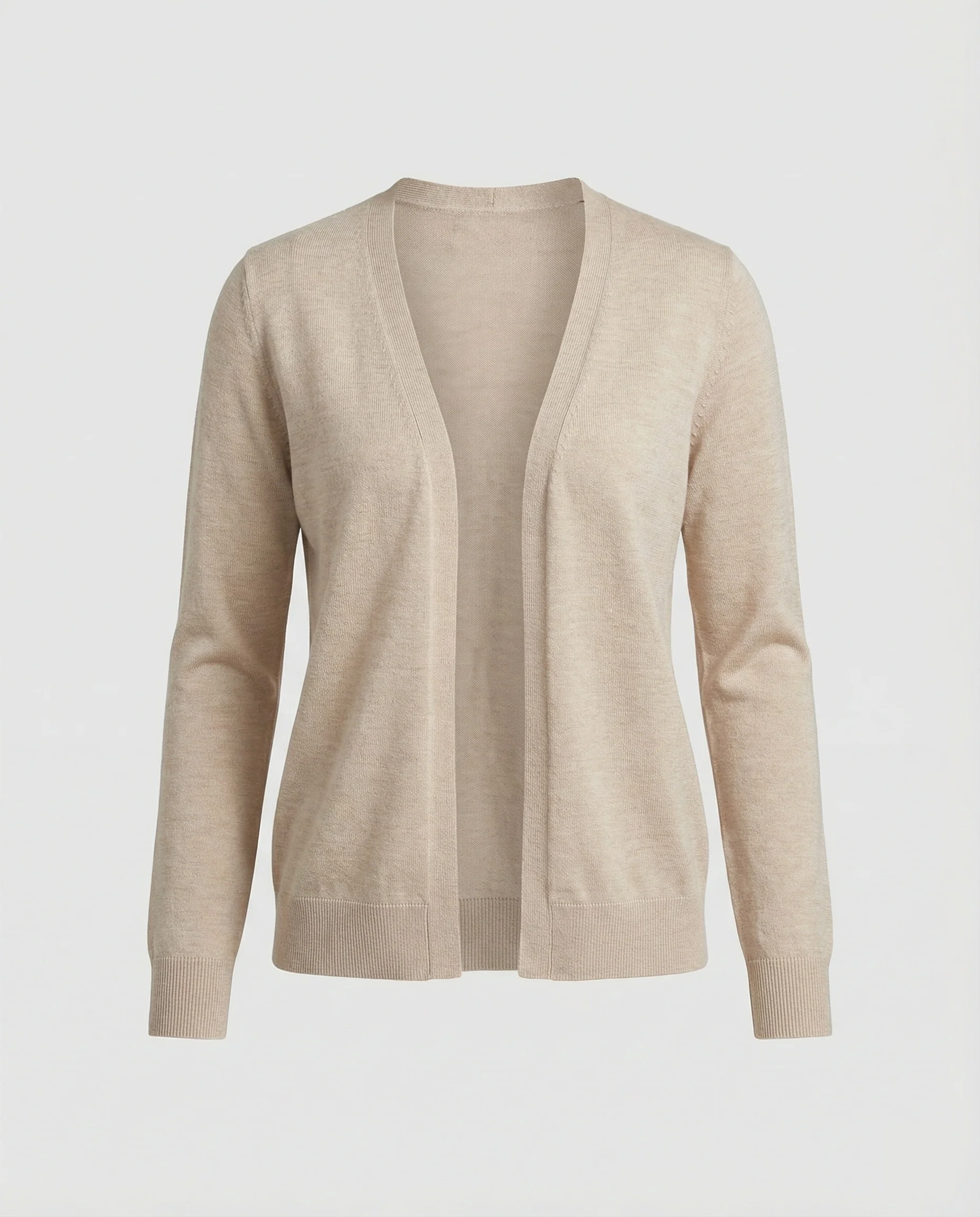 Damen Trend Strickjacke Damen leichte Feinstrickjacke mit V-Ausschnitt und dezentem Knopfverschluss - Image 2