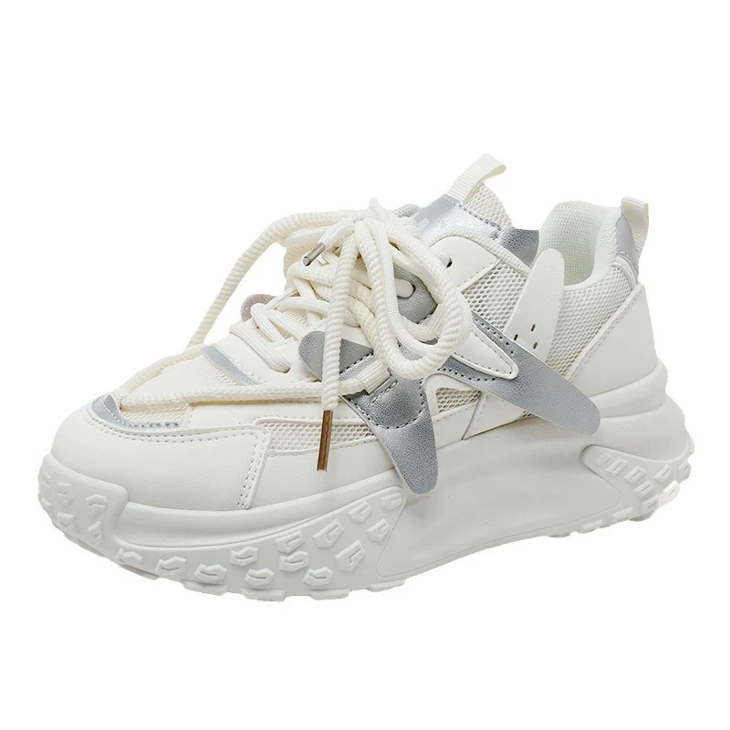 Damen trendige Chunky Sneaker mit dämpfendem Sohlenprofil und atmungsaktiver Oberfläche Heidi Mode