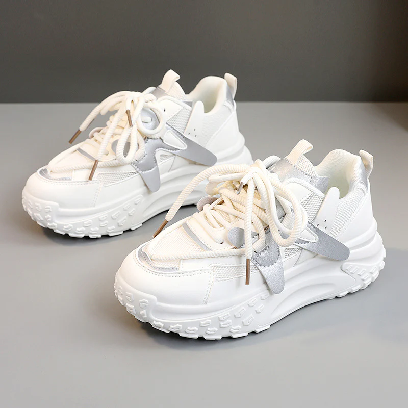 Damen trendige Chunky Sneaker mit dämpfendem Sohlenprofil und atmungsaktiver Oberfläche Heidi Mode - Image 2