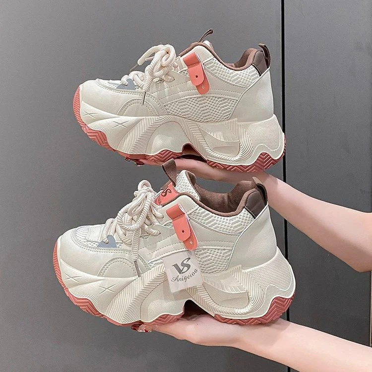 Damen Trendige Chunky Sneakers mit atmungsaktivem Mesh-Obermaterial und innovativem Sohlenprofil Heidi Mode - Image 2