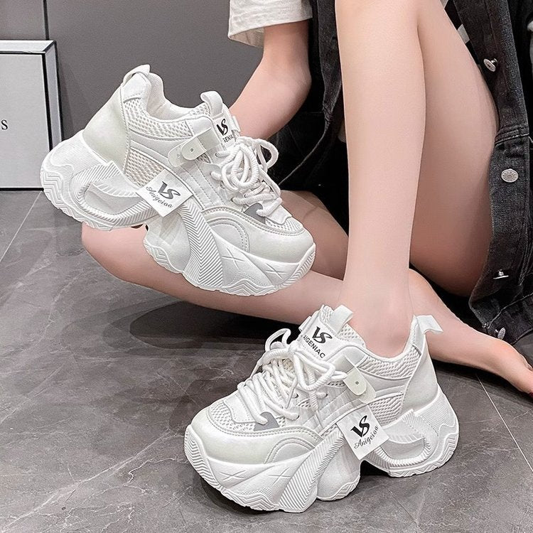 Damen Trendige Chunky Sneakers mit atmungsaktivem Mesh-Obermaterial und innovativem Sohlenprofil Heidi Mode - Image 3