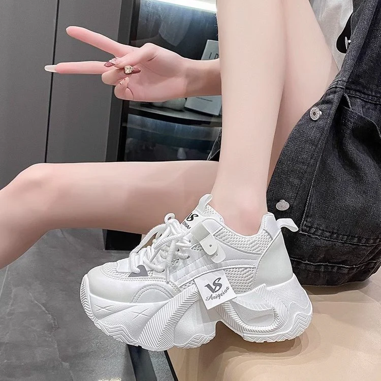 Damen Trendige Chunky Sneakers mit atmungsaktivem Mesh-Obermaterial und innovativem Sohlenprofil Heidi Mode - Image 4