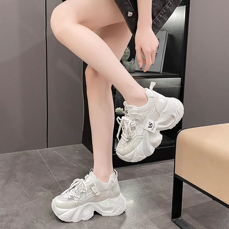 Damen Trendige Chunky Sneakers mit atmungsaktivem Mesh-Obermaterial und innovativem Sohlenprofil Heidi Mode - Image 5