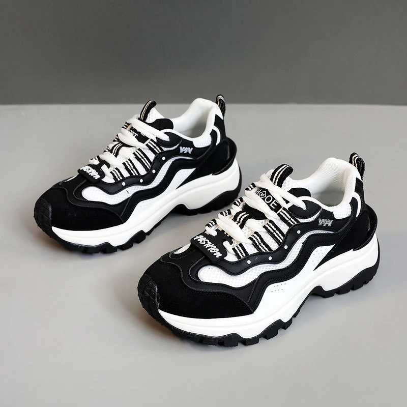 Damen trendige Chunky Sneakers mit atmungsaktivem Mesh und stabiler Sohle Heidi Mode - Image 6