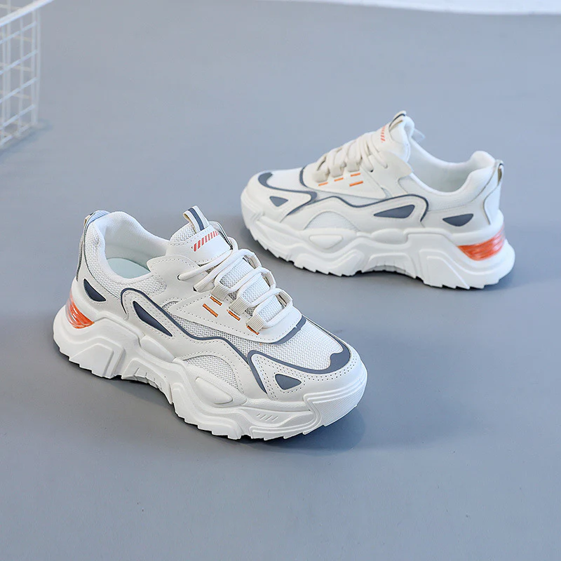 Damen Trendige Chunky Sneakers mit atmungsaktiven Mesh-Einsätzen und dämpfendem Sohlenprofil Heidi Mode - Image 2