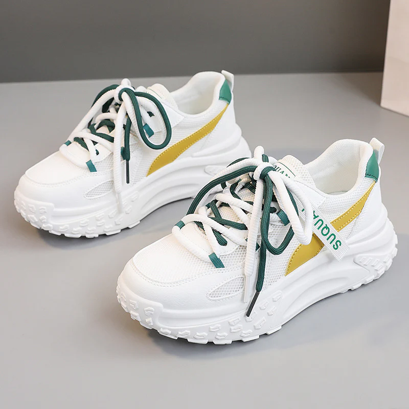 Damen trendige Chunky Sneakers mit atmungsaktiven Mesh-Einsätzen und komfortabler Dämpfung Heidi Mode - Image 7