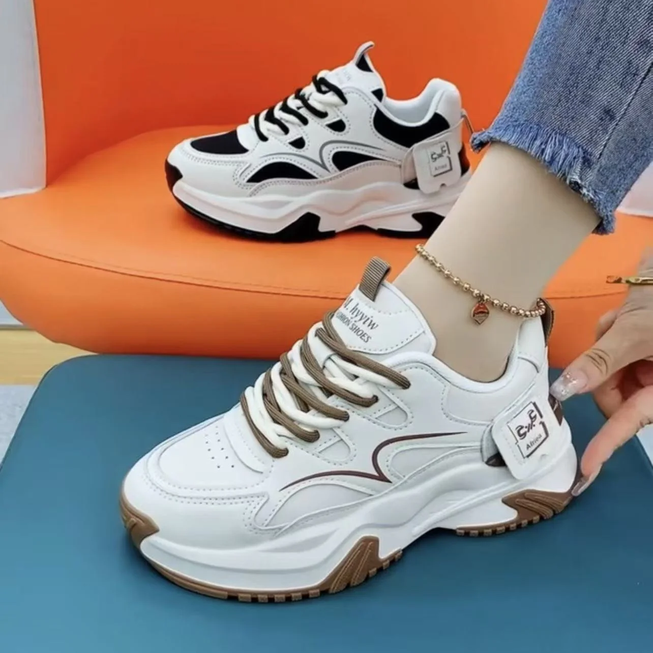 Damen Trendige Chunky Sneakers mit atmungsaktiver Sohle Heidi Mode - Image 3