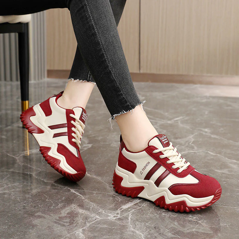 Damen Trendige Chunky Sneakers mit dämpfendem Sohlenprofil Heidi Mode - Image 4