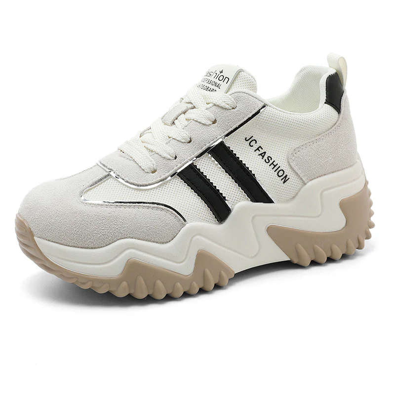 Damen Trendige Chunky Sneakers mit stabiler Gummisohle und atmungsaktivem Obermaterial Heidi Mode