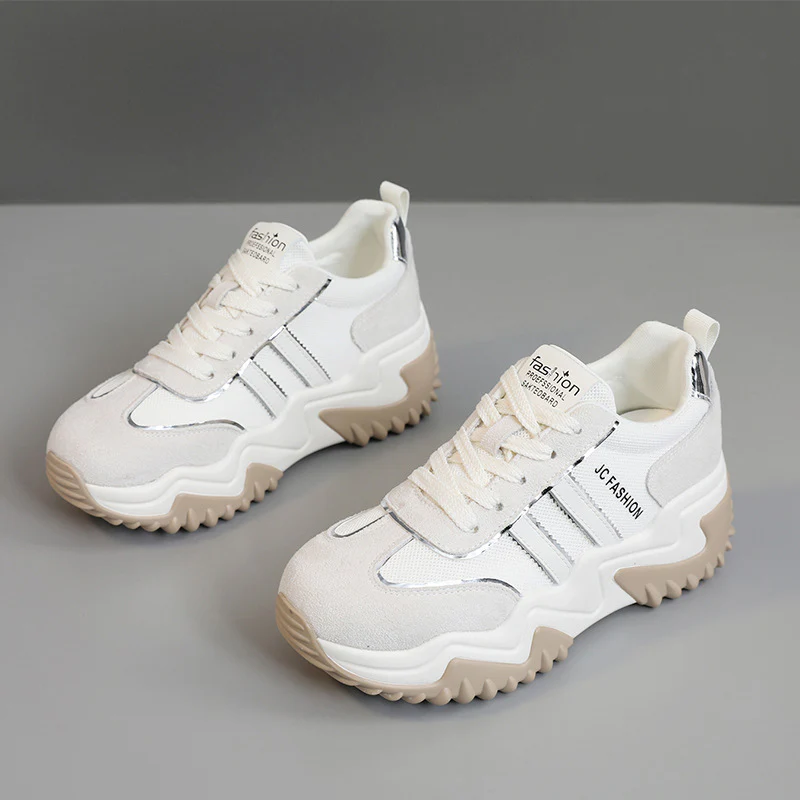 Damen Trendige Chunky Sneakers mit stabiler Gummisohle und atmungsaktivem Obermaterial Heidi Mode - Image 6