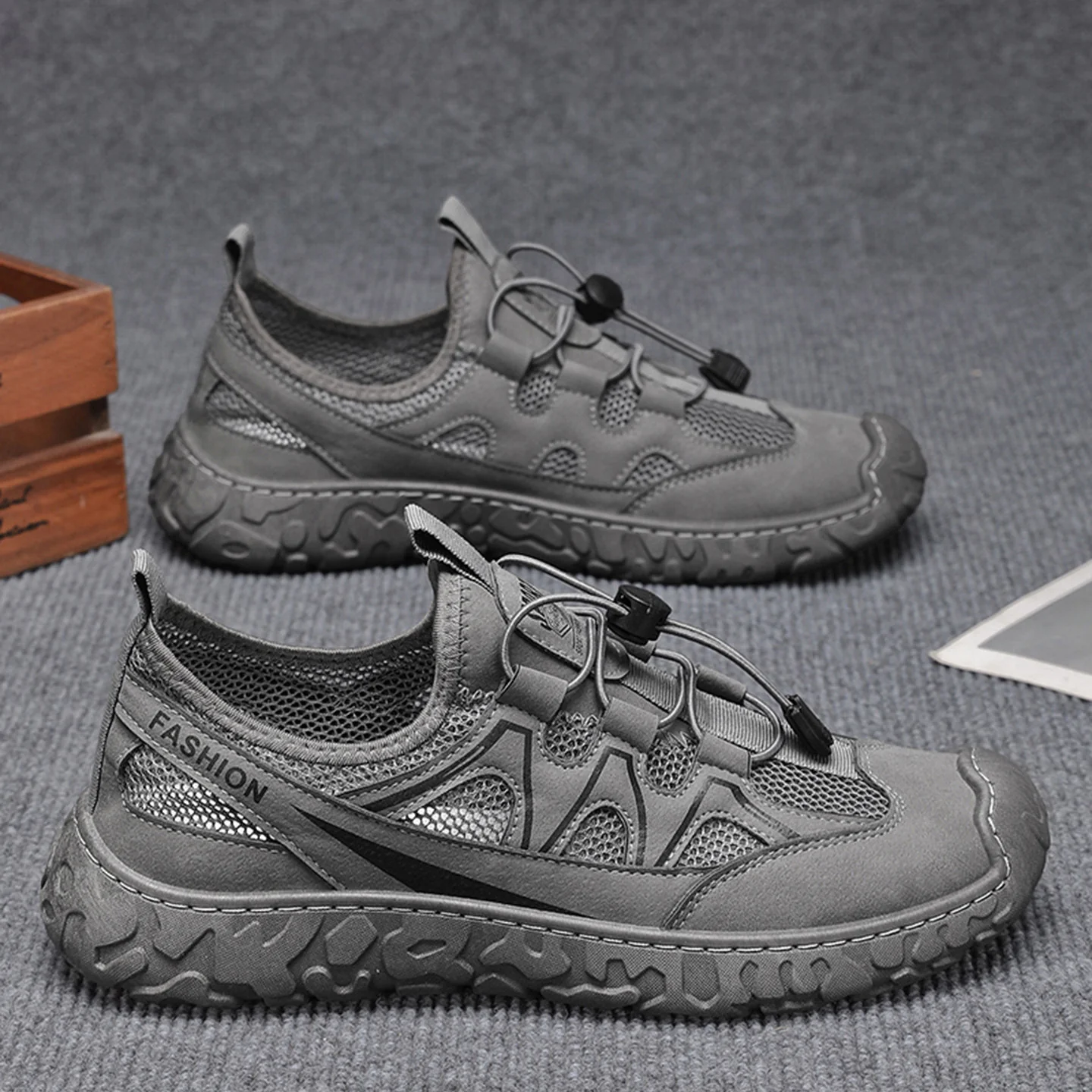 Damen Trendige Freizeit Sneaker mit atmungsaktivem Mesh-Obermaterial und rutschfester Sohle Heidi Mode - Image 2