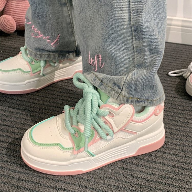 Damen Trendige Freizeitsneakers mit elastischen Schnürsenkeln und dämpfender Sohle Heidi Mode - Image 2