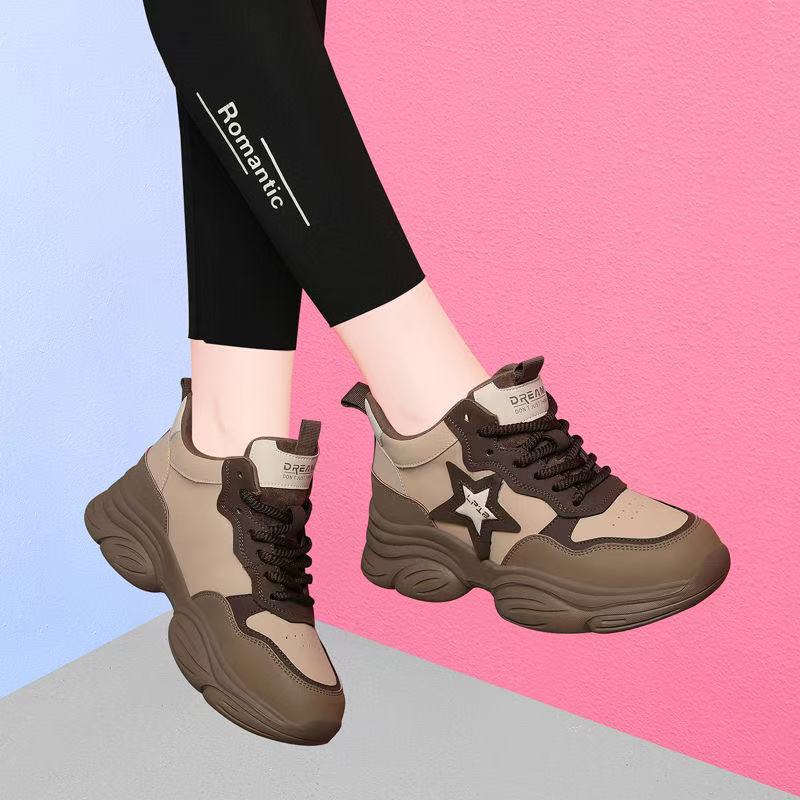 Damen Trendige High-Top Sneakers mit ergonomischer Form und gepolsterter Sohle Heidi Mode