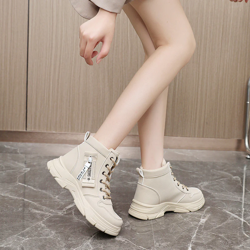 Damen trendige High-Top Sneakers mit robustem Profil und modischem Design Heidi Mode - Image 3