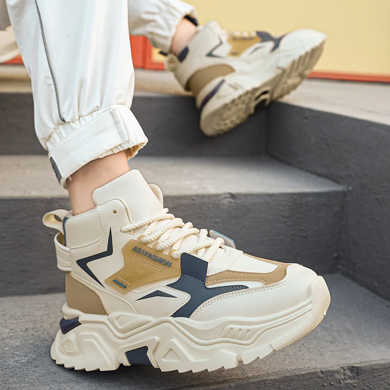 Damen trendige High-Top Sneakers mit rutschfester Sohle Heidi Mode - Image 3