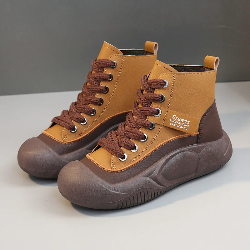 Damen trendige High-Top Sneakers mit rutschfester Sohle und atmungsaktivem Obermaterial Heidi Mode - Image 2