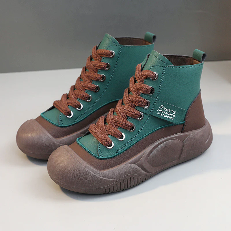 Damen trendige High-Top Sneakers mit rutschfester Sohle und atmungsaktivem Obermaterial Heidi Mode - Image 9