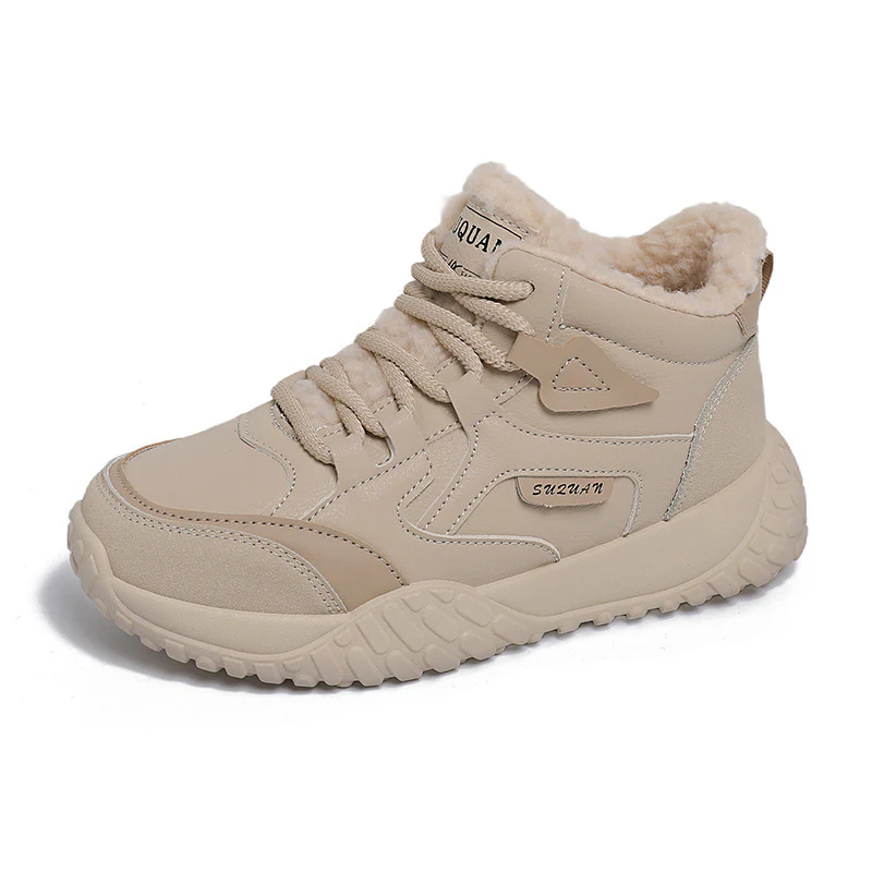 Damen trendige High-Top Sneakers mit weichem Fleece-Futter und rutschfester Laufsohle Heidi Mode - Image 6