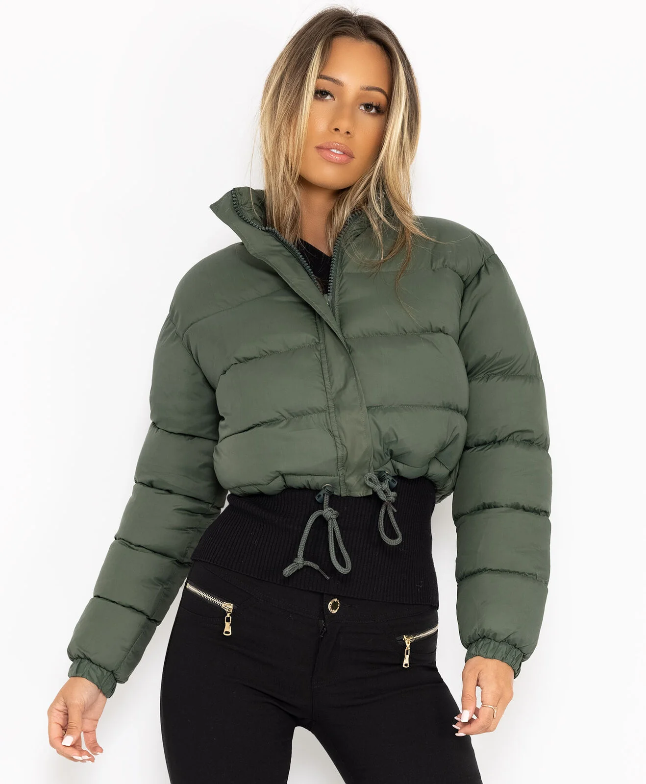 Damen trendige kurze Steppjacke Heidi-Mode - Image 7