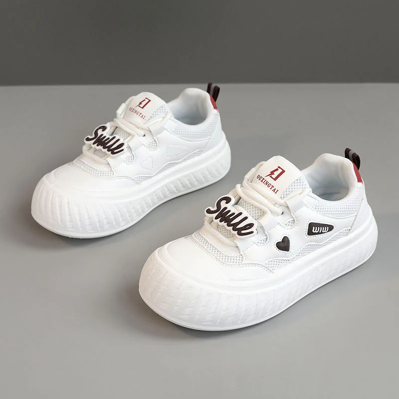 Damen Trendige Plateau-Sneaker mit buntem Schriftzug Heidi Mode - Image 6