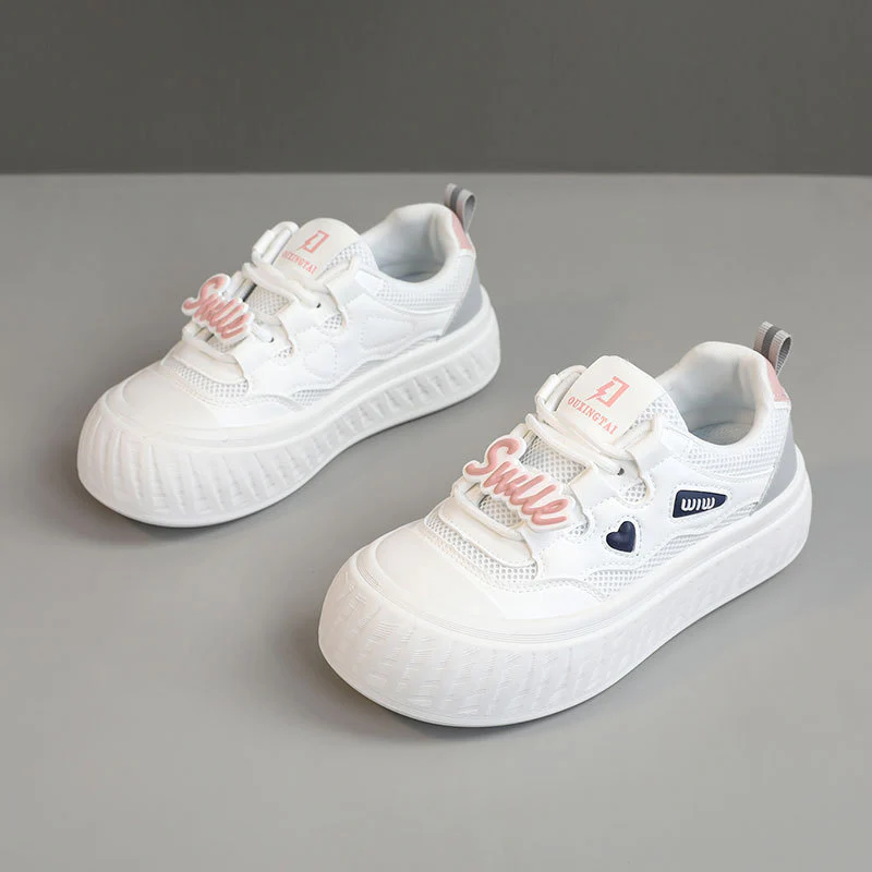 Damen Trendige Plateau-Sneaker mit buntem Schriftzug Heidi Mode - Image 7
