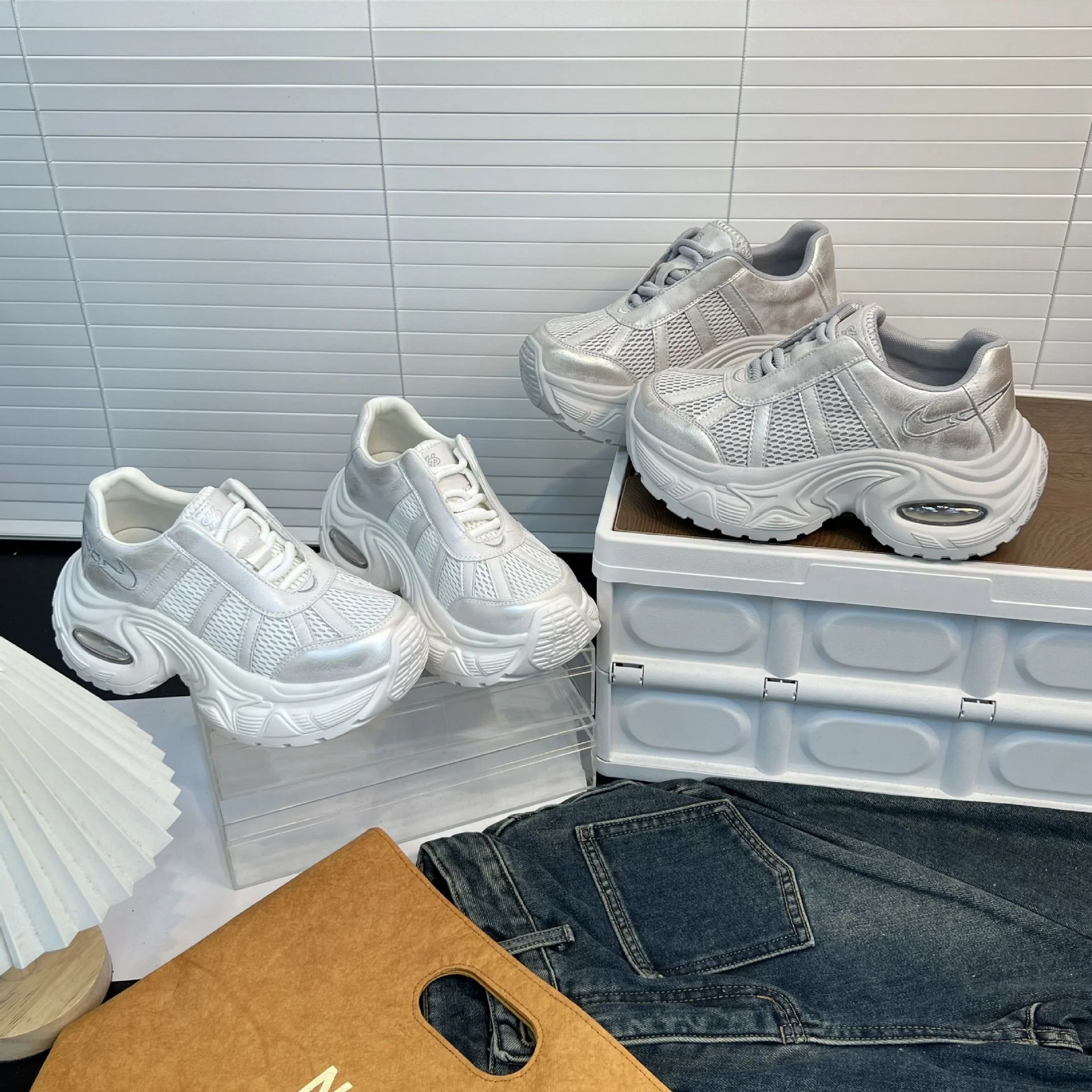 Damen Trendige Plateau Sneakers Heidi Mode - Image 3