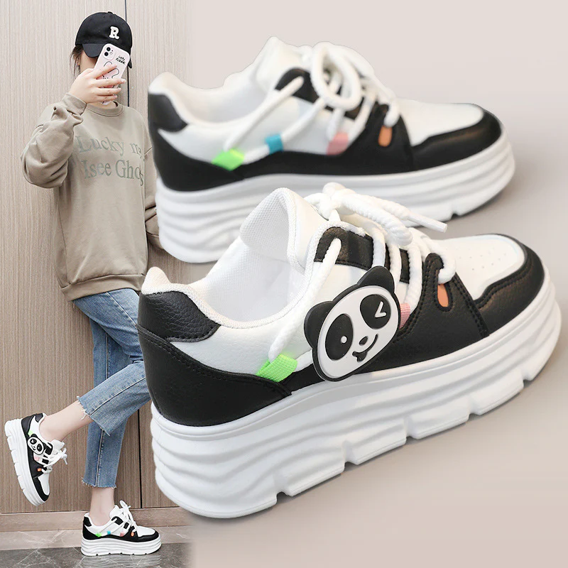 Damen trendige Plateausneaker mit lebhaften Details und komfortabler Dämpfung Heidi Mode