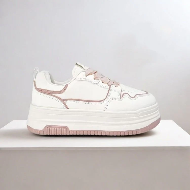 Damen Trendige Plattform-Sneaker mit eleganter Kontur und rutschfester Sohle Heidi Mode