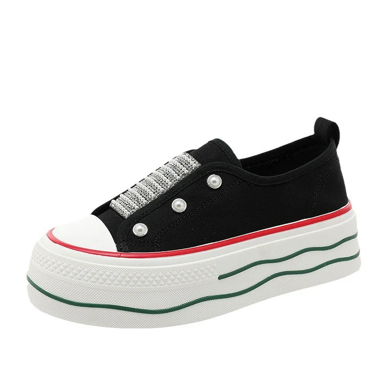 Damen trendige Slip-On Sneakers mit Glitzer-Applikationen Heidi Mode - Image 5