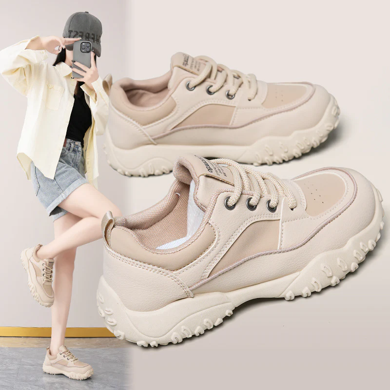 Damen trendige Sneaker mit robustem Profil und atmungsaktiver Obermaterialstruktur Heidi Mode
