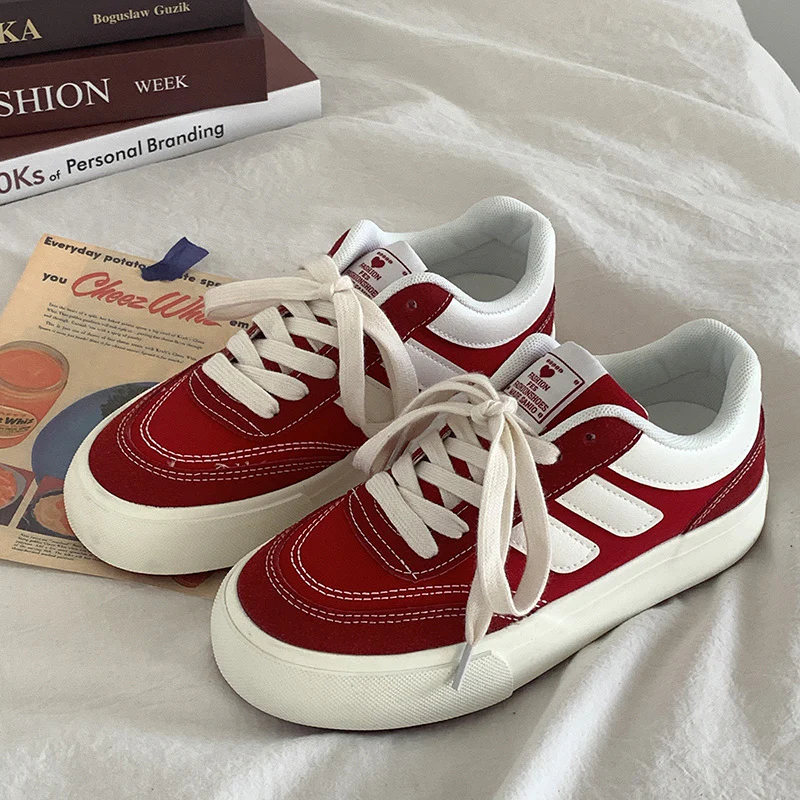 Damen Trendige Sneaker mit strukturiertem Obermaterial und bequemer Dämpfung Heidi Mode - Image 3