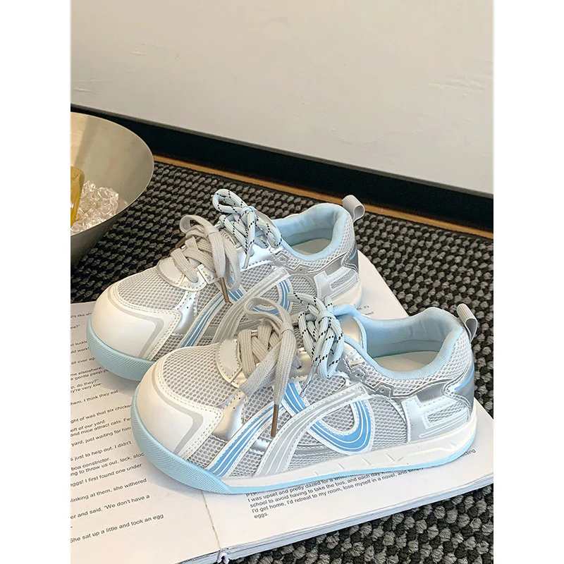 Damen Trendige Sneakers mit atmungsaktiver Mesh-Oberfläche und komfortabler Dämpfung Heidi Mode