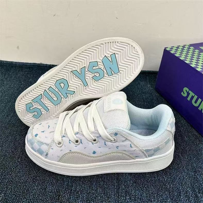 Damen trendige Sneakers mit atmungsaktiver Netz-Oberfläche und bequemem Fußbett Heidi Mode