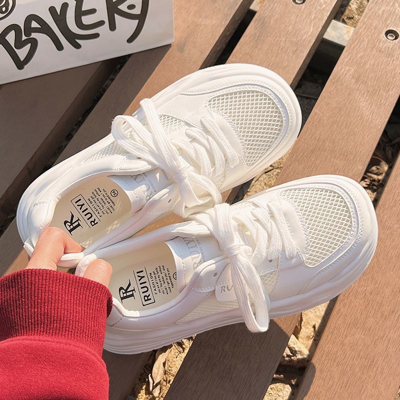 Damen Trendige Sneakers mit luftiger Mesh-Oberfläche und ergonomischer Plateau-Sohle Heidi Mode - Image 3