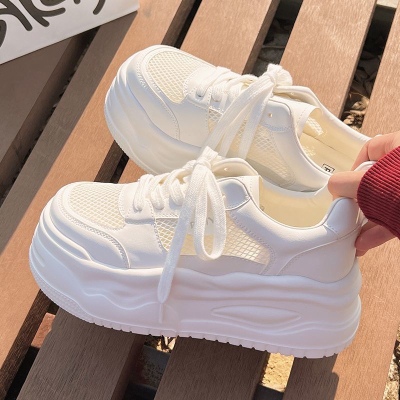Damen Trendige Sneakers mit luftiger Mesh-Oberfläche und ergonomischer Plateau-Sohle Heidi Mode - Image 6