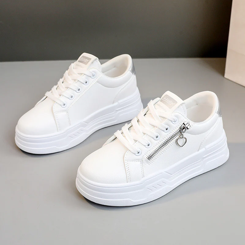 Damen trendige Sneakers mit modischem Reißverschluss und komfortabler Sohle Heidi Mode - Image 6